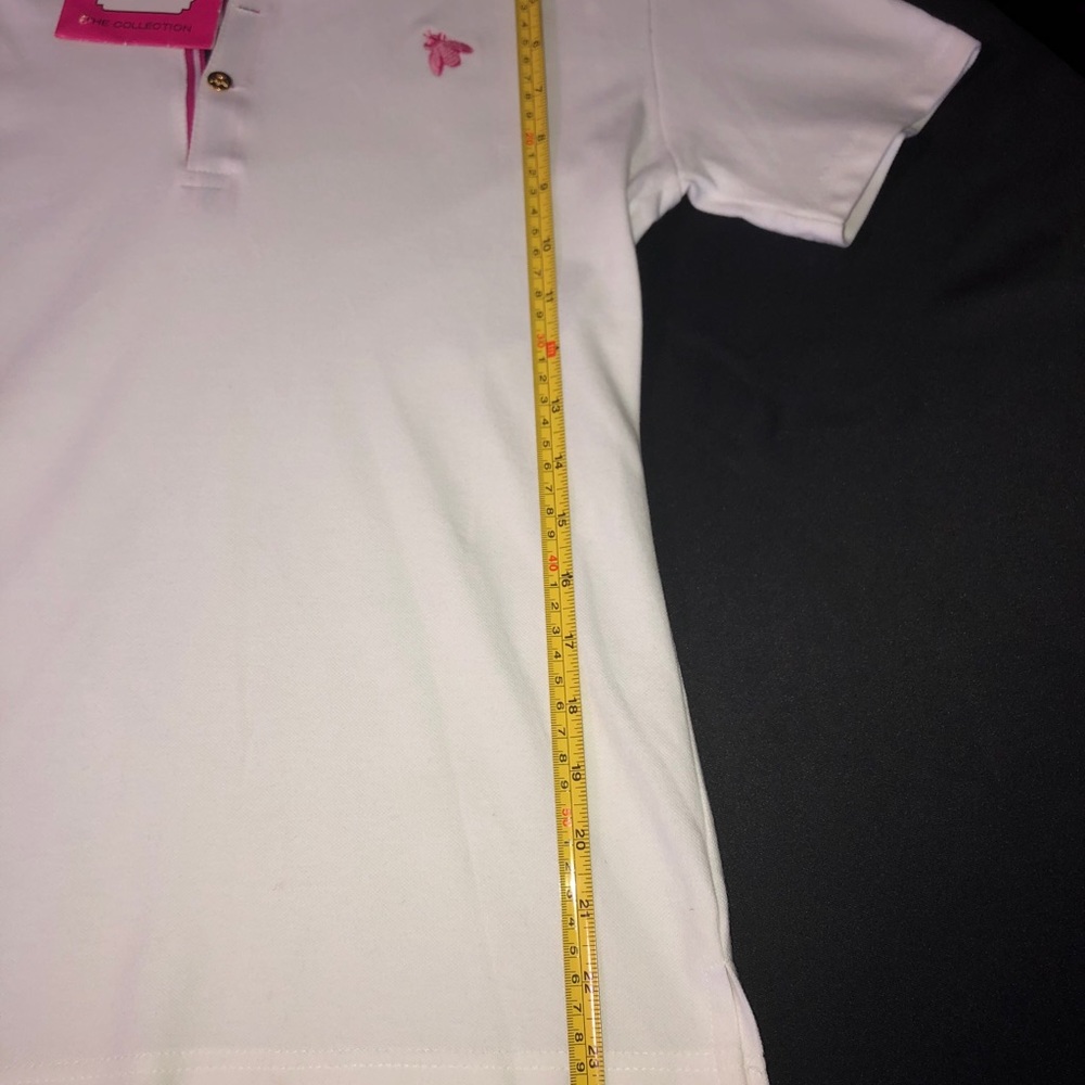 NWT white polo style, B the collection shirt - Picture 7 of 10